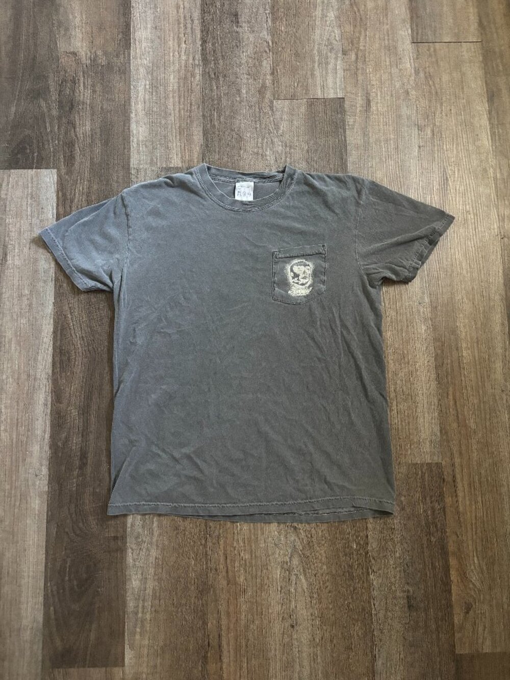 Lucha Libre Spray Painted Graphic Pocket Tee Shirt